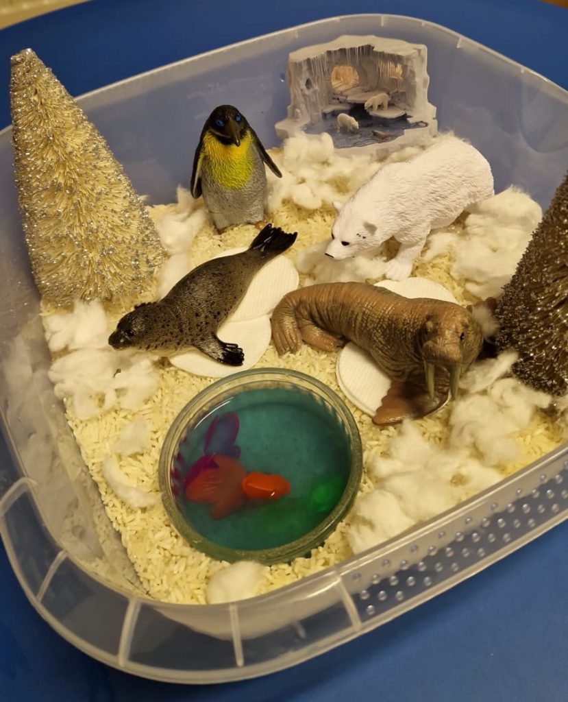 Сенсорная коробка - Животные севера - 1 Сенсорная коробка - Животные севера - 1